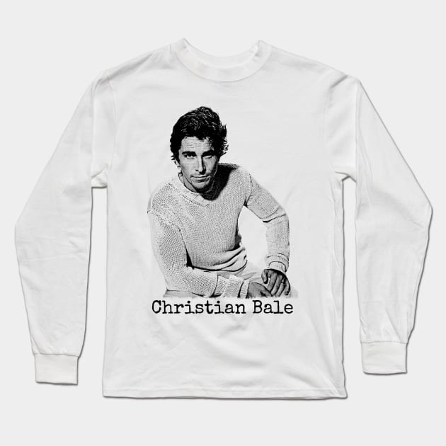 Christian Bale Long Sleeve T-Shirt by Lowchoose